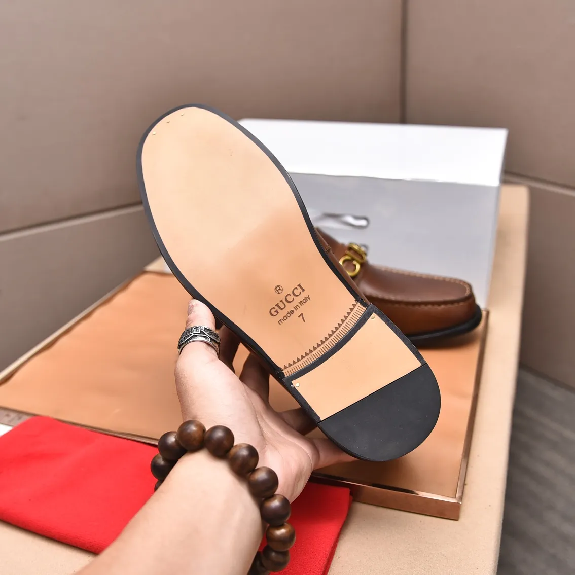 Men's shoes 💰580 📛📛Original (water-dyed cow lining) Gucci GUCCI official website formal shoes 🌀 Italian 🇮🇹 imported cowhide ➕ top imported water-dyed cowhide lining 💋 fine handmade original bottom, the real thing looks better when photographed in person Standard size 38-44